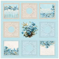 8" x 8" paper pad - Forget Me Not