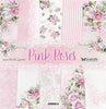 12" x 12" paper pad - Pink Roses - Crafty Wizard