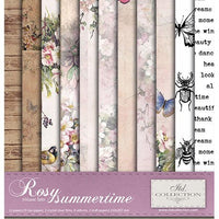 Rosy Summertime -  Mixed media set