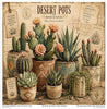 11.8" x 12.1" paper pad - Desert Flowers