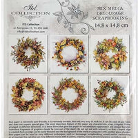 Autumn Wreath 1 - rice paper set