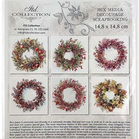 Autumn Wreath 2 - rice paper set