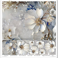 11.8" x 12.1" paper pad - Winter Bouquet