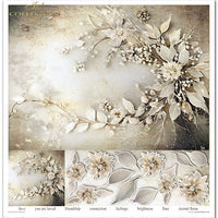 11.8" x 12.1" paper pad - Winter Bouquet