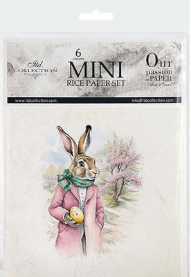 Easter Rabbits  4 - rice paper set