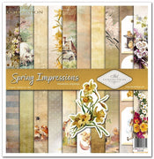 11.8" x 12.1" paper pad - Spring Impressions