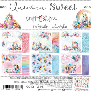 6" x 6" paper pad - Unicorn Sweet