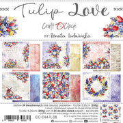6" x 6" paper pad - Tulip Love