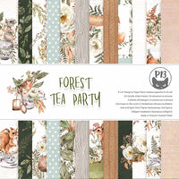 6" x 6" paper pad - Forest Tea Party