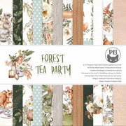 6" x 6" paper pad - Forest Tea Party