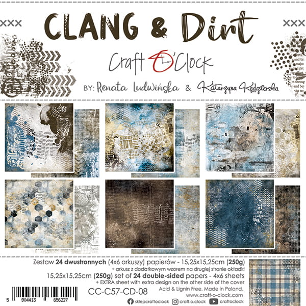 6" x 6" paper pad - Clang & Dirt