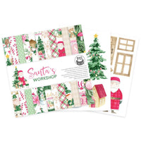 6" x 6" paper pad - Santa's Workshop