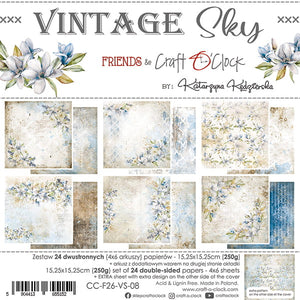 6" x 6" paper pad - Vintage Sky