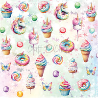 6" x 6" paper pad - Unicorn Sweet