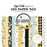 6" x 6" paper pad - Bee Happy