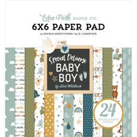 6" x 6" paper pad - Special Delivery Baby Boy