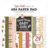 6" x 6" paper pad - Special Delivery Baby Girl