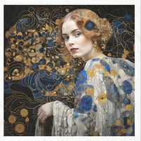 Inspired by Klimt 1 - rice paper set