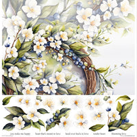 11.8" x 12.1" paper pad - Spring Bouquet