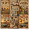 11.8" x 12.1" paper pad - Route 66 The Road of Dreams