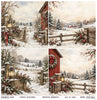 11.8" x 12.1" paper pad - Country Christmas