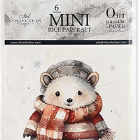 Winter Fun Animals 3 - rice paper set