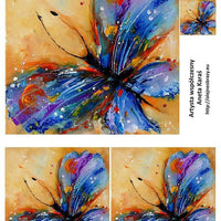 A4 soft decoupage paper set - set 1