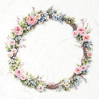 Spring Wreath 4 - rice paper set