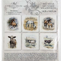 Horses and Cows - rice paper set
