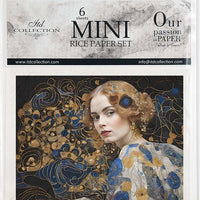 Inspired by Klimt 1 - rice paper set
