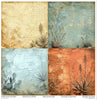 11.8" x 12.1" paper pad - Desert Flowers