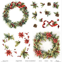 11.8" x 12.1" paper pad - Winter Wreath
