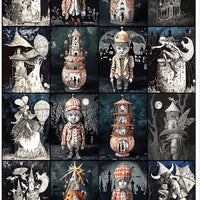 A4 transparent foil set - various designs