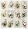 11.8" x 12.1" paper pad - Written in Flowers 1 - Crafty Wizard
