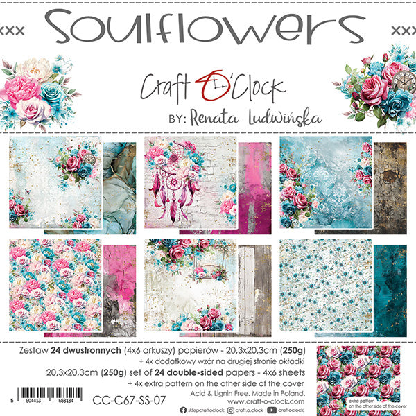 8" x 8" paper pad - Soulflowers