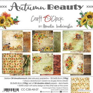 8" x 8" paper pad - Autumn Beauty