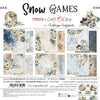 8" x 8" paper pad - Snow Games
