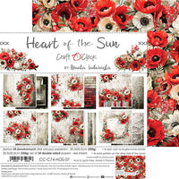 8" x 8" paper pad - Heart of the Sun