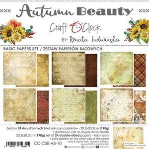8" x 8" paper pad - Autumn Beauty Backgrounds