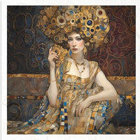 Inspired by Klimt 1 - rice paper set
