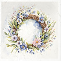 Spring Wreath 3 - rice paper set