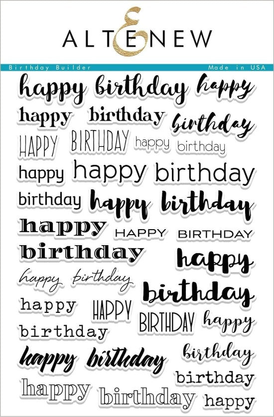 Altenew - Birthday Builder - Clear Stamp Set