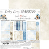 8" x 8" paper pad - Baby Boy Universe Backgrounds