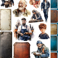 15.5 cm x 30.5 cm  paper pad - Men's World