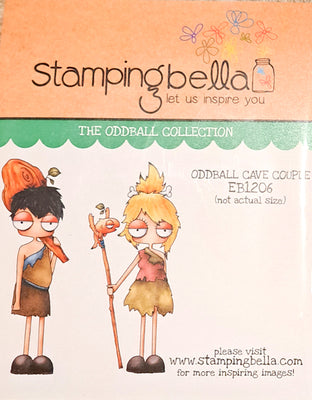 Stamping Bella  - Oddball Cave Couple - Rubber Stamp Set