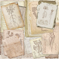 8" x 8" paper pad - Summer Botanical Story