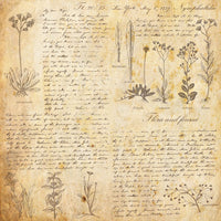 8" x 8" paper pad - Summer Botanical Story