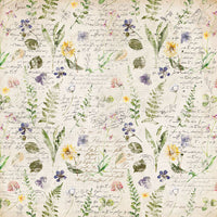 12" x 12" paper pad - Summer Botanical Story