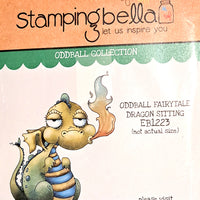 Stamping Bella  - Oddball Fairytale Dragon Sitting - Rubber Stamp Set