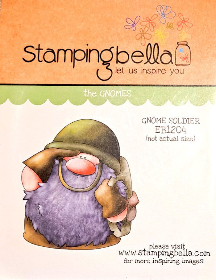 Stamping Bella - Gnome Soldier - Rubber Stamp Set